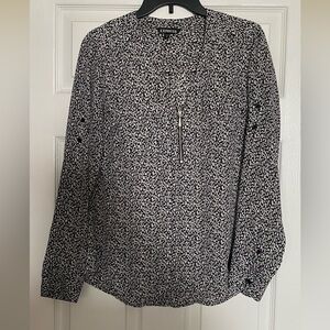Express Monochrome Abstract Blouse